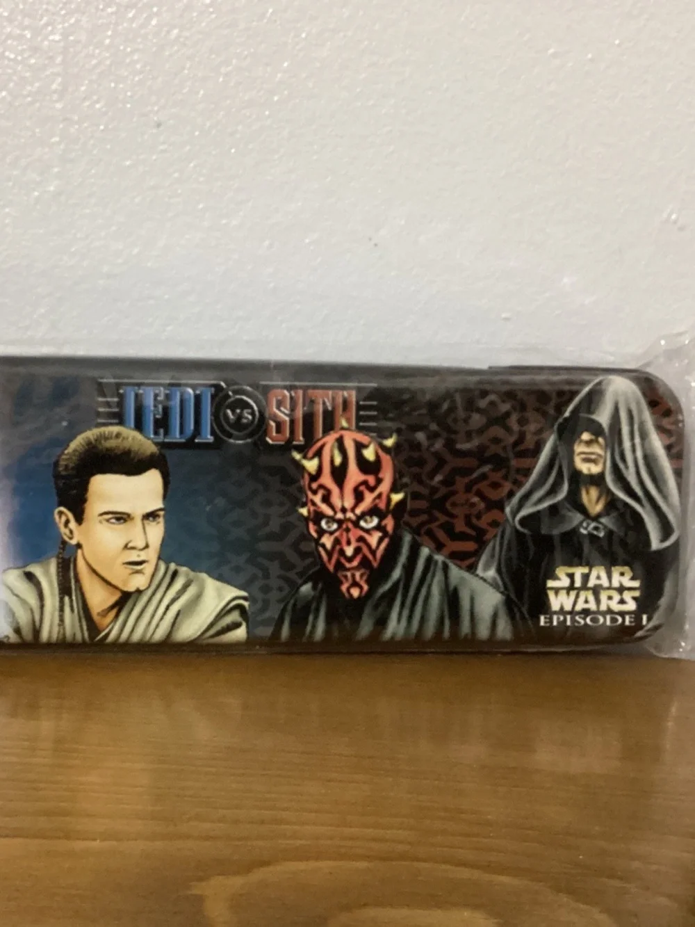 NEW Star Wars Episode I Jedi vs Sith Metal Pencil Box Case